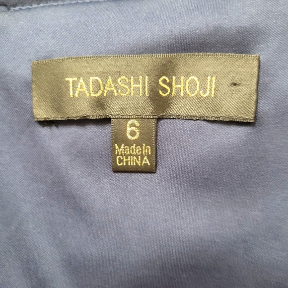 Tadashi Shoji Tulle Twist Maxi Gown Size 6 - Picture 9 of 11